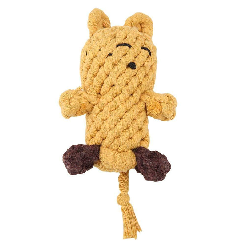 Hffheer Pet Dog Chew Toy Pet Chewing Ropes Puppy Toys Squeaky Plush Rope Toys Squeaker Toys for Pet Dogs Dog Toothbrush Stick Chew Toy Dog Teeth Cleaner Bite Resistant - PawsPlanet Australia