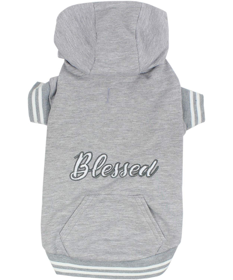 Parisian Pet Dog Blessed Hoodie Sweatshirt Pullover Winter Sweater, S - PawsPlanet Australia