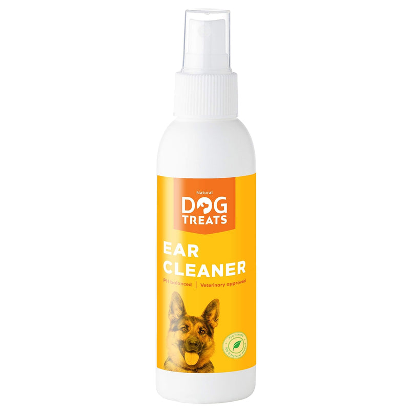 Premium Dog Ear Cleaner, 100% Natural & Vet Approved, Stop Itching, Head Shaking & Smell, 125 ml 4.2 oz 125 ml (Pack of 1) - PawsPlanet Australia