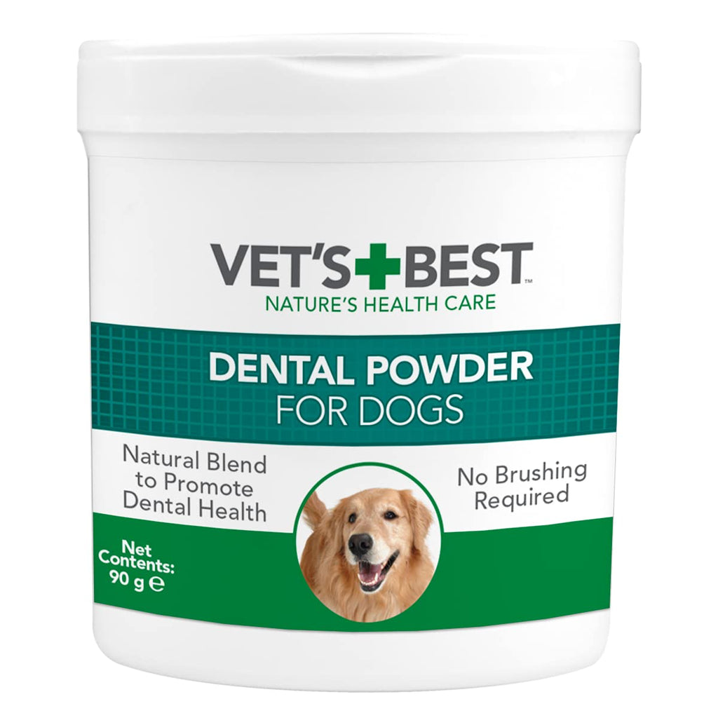 Vet's Best Natural Dental Powder for Dogs |Clean Teeth and Fresh Breath - 90 g - PawsPlanet Australia