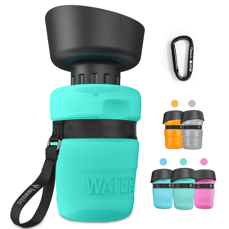 lesotc Dog Water Bottles, Dog Water Bottles Travel, Portable Dog Water Bottle, BPA Free (18oz-TBlue) 18oz 18oz-TBlue - PawsPlanet Australia