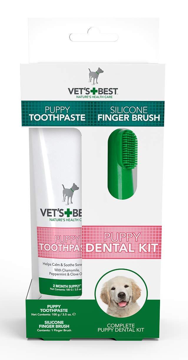 Vet’s Best Puppy Toothpaste, Teeth Cleaning and Fresh Breath Dental Care Gel, 100 g - PawsPlanet Australia