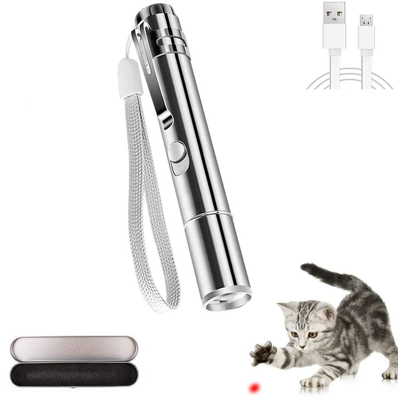 Makerfire 2 in 1 Cat Interactive Toy Dog Cat Catch Exercise Chaser Toy Pet Scratching Training Tool with USB Cable - PawsPlanet Australia