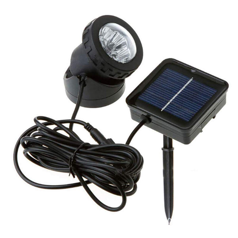 Solar Underwater Pond Light,KINGCOO Waterproof Submersible Lamps Projector Light,6LED Spotlight Fish Tank Light for Garden Pool Yard Landscape Outdoor Lighting (Warm White) Warm White - PawsPlanet Australia