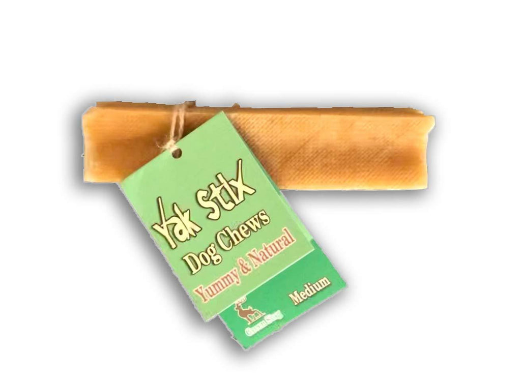 Green Stag Dog Chew - Medium -Yak Milk - Dog Charity (Medium) - PawsPlanet Australia