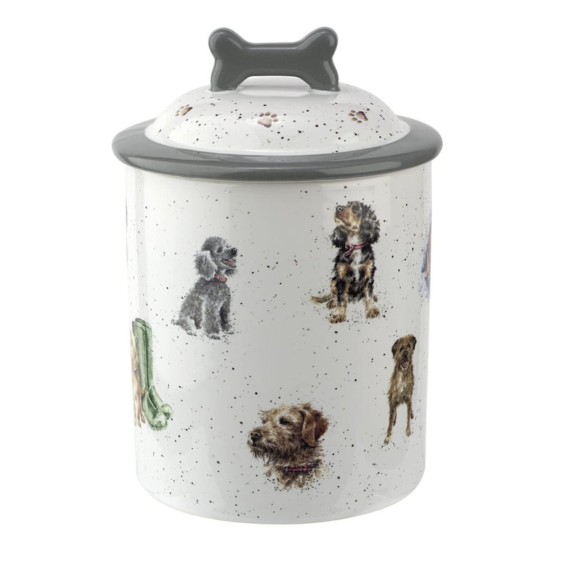 Portmeirion Home & Gifts WN4096-XL Dog Treat jar, Ceramic - PawsPlanet Australia