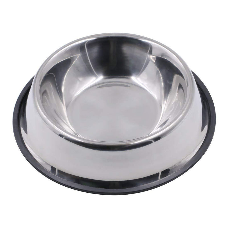 Jenell Anti Skid Stainless Steel Pet Dog Cat Feeding Food Water Bowl Dish Sizes (Small) Small - PawsPlanet Australia