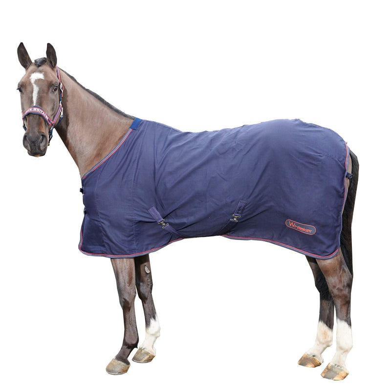John Whitaker Summer Stable Travel Horse Sheet Lightweight Cooler Rastrick No Fill 0g Rug 1 Count (Pack of 1) Navy and Red - PawsPlanet Australia