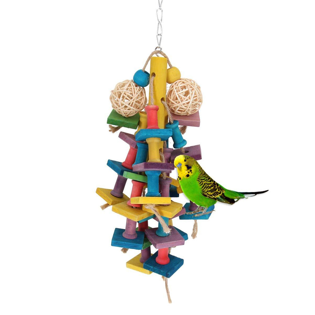 Balacoo Bird Chewing Toy Parrot Cage Bite Tearing Toys Foraging Hanging Shredder Toys For Small Medium and Large Parrots - PawsPlanet Australia