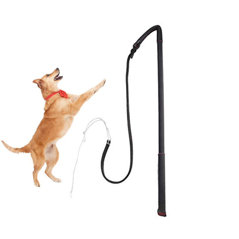 Pssopp Cowhide Dog Agitation Whip Dog Teaser Wand Dog Training Whip Dog Teaser Wand Outdoor Playing for Pulling, Chasing, Chewing, Teasing, Training - PawsPlanet Australia