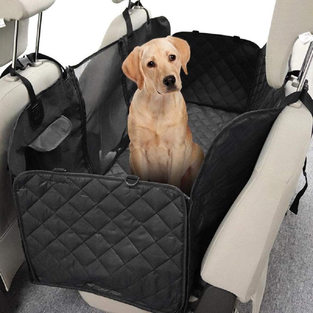 Matissa Pet Dog Car Seat Cover with Net Window for Interaction Heavy Duty Non Slip Waterproof Hammock seat Cover - PawsPlanet Australia
