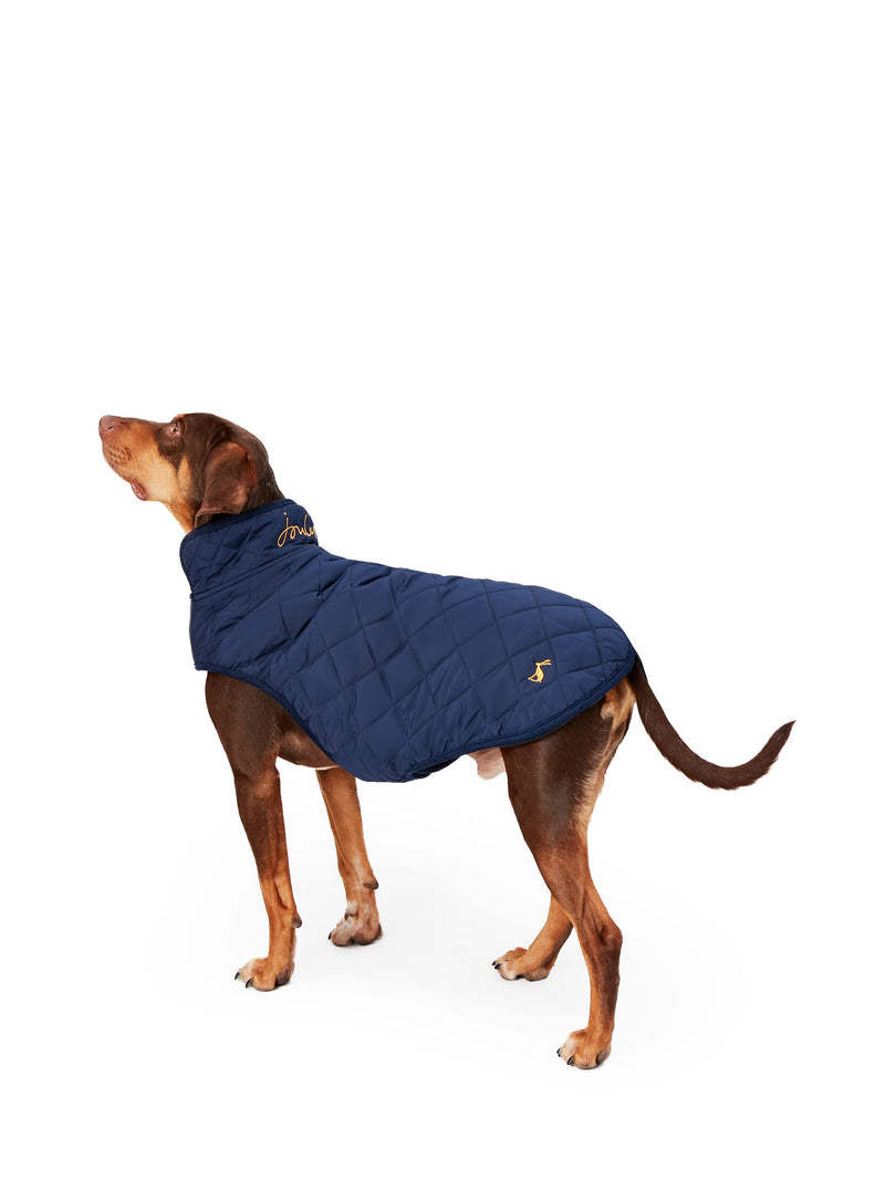 Rosewood Joules Navy Blue Quilted Dog Coat, Small - PawsPlanet Australia
