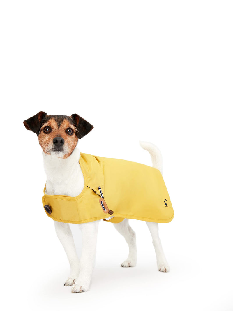 Rosewood Joules Antique Gold Water Resistant Dog Coat, Mustard, Small Mustard Yellow S - PawsPlanet Australia