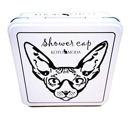 Kotomoda Shower Caps for Sphynx Cats and Other Hairless Cats in a Tin Gift Box - PawsPlanet Australia