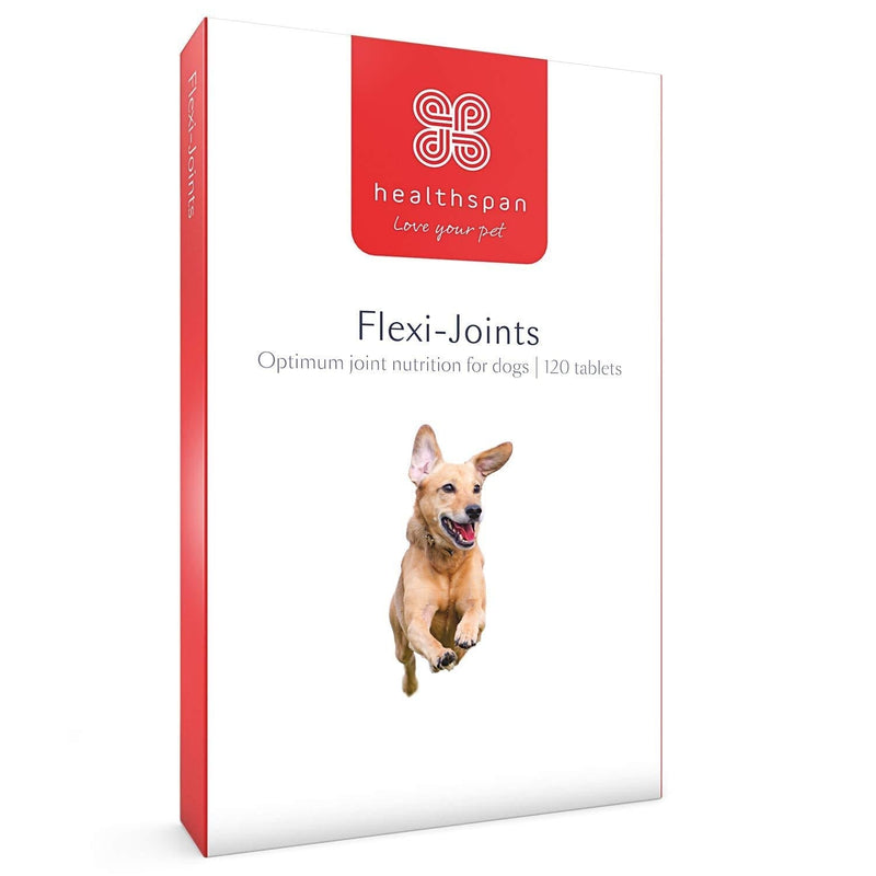 healthspan Flexi-Joints For Dogs Containing Glucosamine & Chondroitin | Vitamins C & E | Beef Flavoured | Pet Health (120 Tablets) 120 Tablets - PawsPlanet Australia