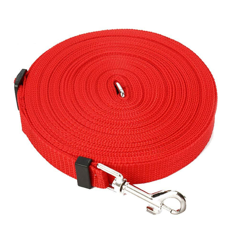 Vividda Extra Long Dog Lead 20m 65ft Strong Dog Training Leads Adjustable Nylon Leash For Medium and Large Dogs, Great for Garden and Park, Recall Training and Playing Red - PawsPlanet Australia