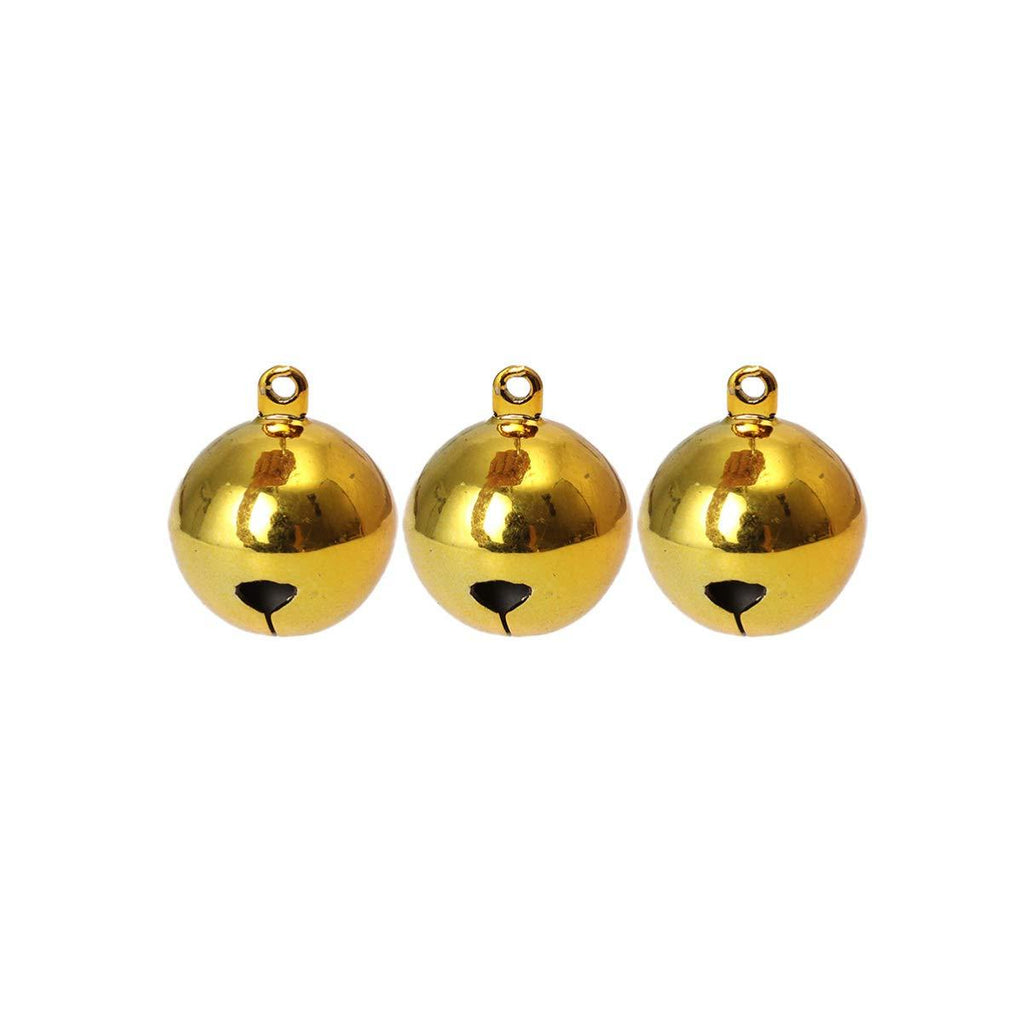 POPETPOP 3Pcs Pet Bells Portative Durable Mini Yellow Brass Small Dog Bells for Puppy Dog Decoration Pet - PawsPlanet Australia