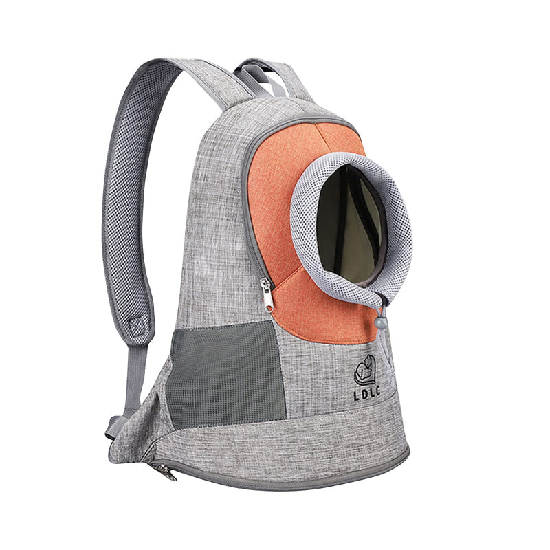 PETCUTE Dog Carrier Backpacks for small Dogs Cats Adjustable head out Pet carrier for cycling Hiking medium M Orange - PawsPlanet Australia
