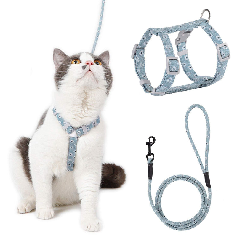 HAPPY HACHI Cat Harness with Lead, Escape Proof Harness and Leash Set for Cat Kitten Small Pet, Adjustable Soft Vest Harness Rope for Outdoor Walking with Quick Buckle (Green,M) M Green - PawsPlanet Australia