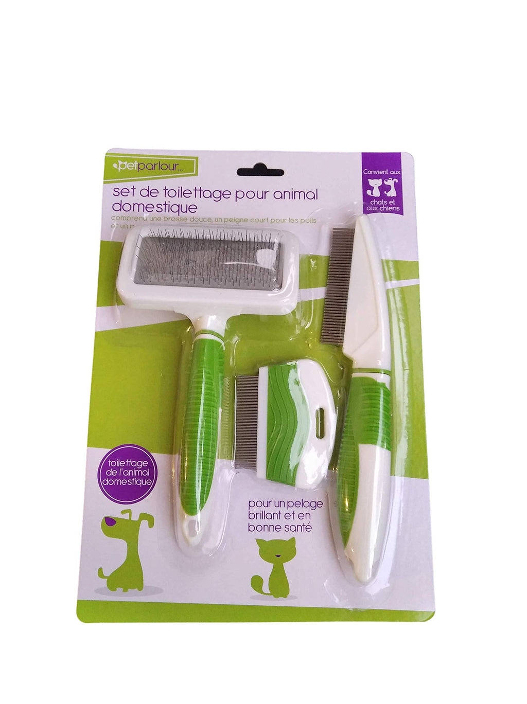 Self Cleaning Grooming Brush Which Massages You Pet For Cats And Dogs (Pet Grooming Set) - PawsPlanet Australia