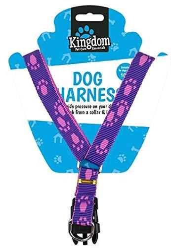 Kingdom New Dog Safety Harness ideal for dogs that pull and fight against leads. (PURPLE) - PawsPlanet Australia