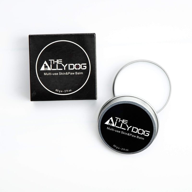 The ALLY DOG Paw and Skin Balm - UK Brand - Barrier Protection vs Cuts & Infection I Moisturises Dry Skin, Nose & Paw Pads I Helps Prevent Cracking I Pocket Size I For Working & Outdoor Dogs - PawsPlanet Australia