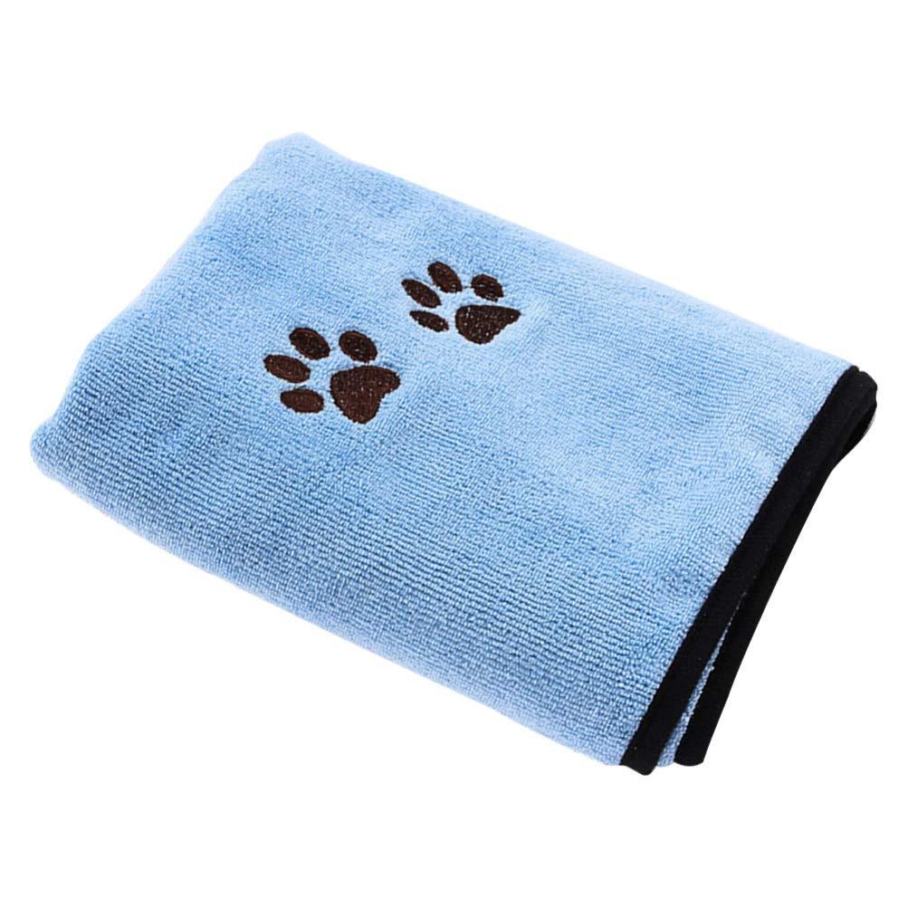 Balacoo Dog Towel Super Absorbent Quick Drying Towels Pet Bathrobe Blanket with Soft Microfiber for Dogs Cats (50x90cm) Blue - PawsPlanet Australia