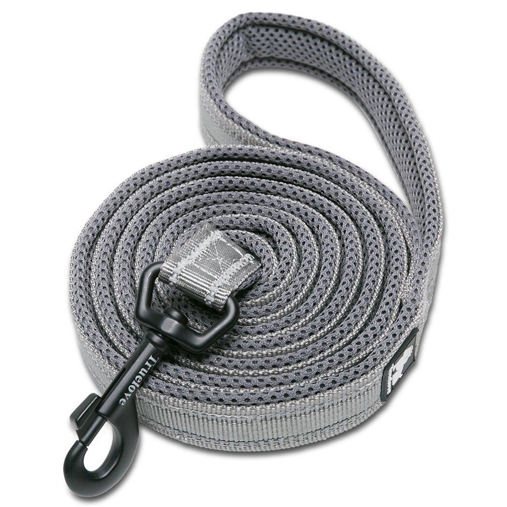 MOKCCI Truelove Best Reflective Dog Lead.Outdoor Adventure and Trainning dog Leash.for Small Medium to Large Dogs Length 44" Gray - PawsPlanet Australia