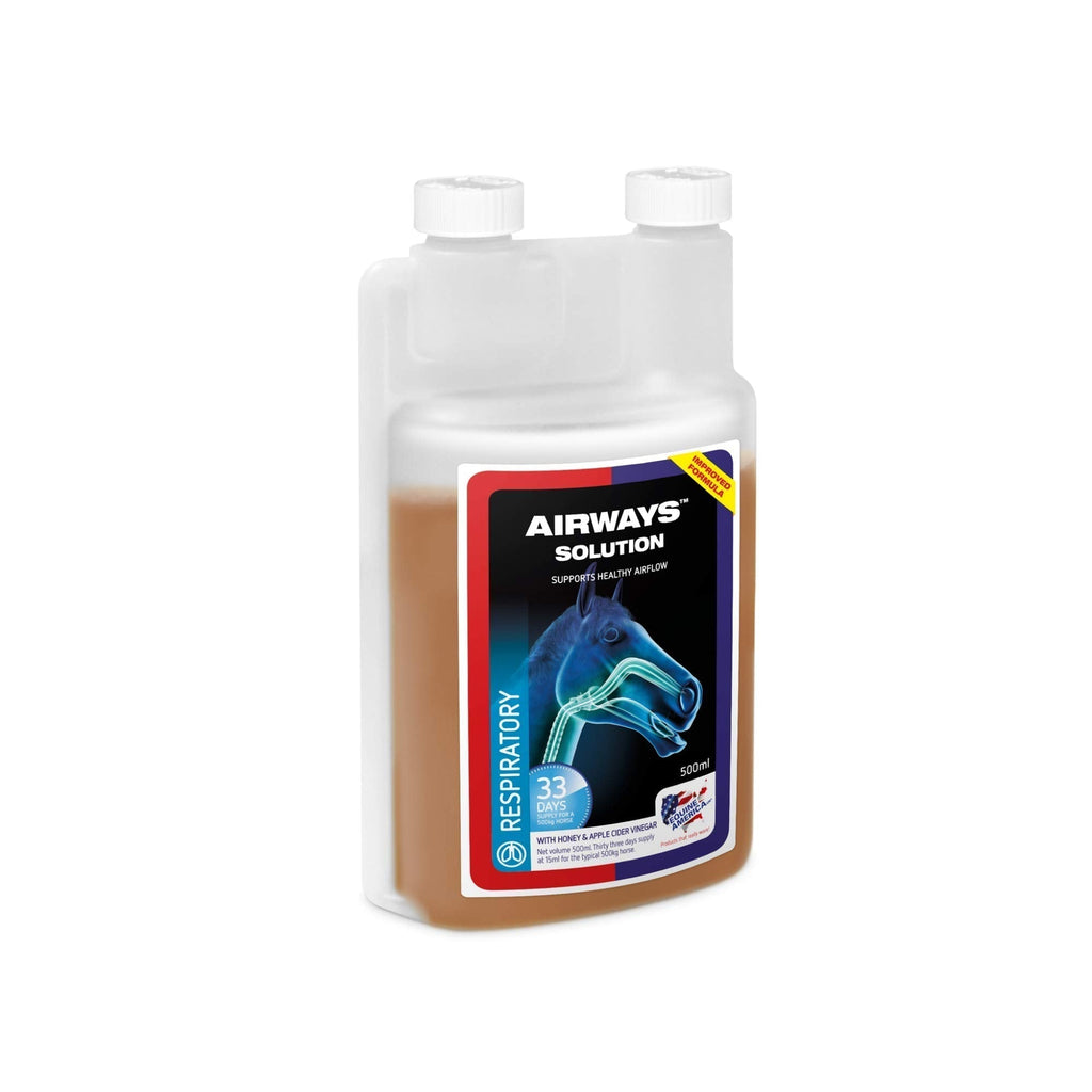 Equine America Airways Solution | Premium Ready To Use Horse & Pony Supplement | Support For Respiratory Health | 500ml - PawsPlanet Australia