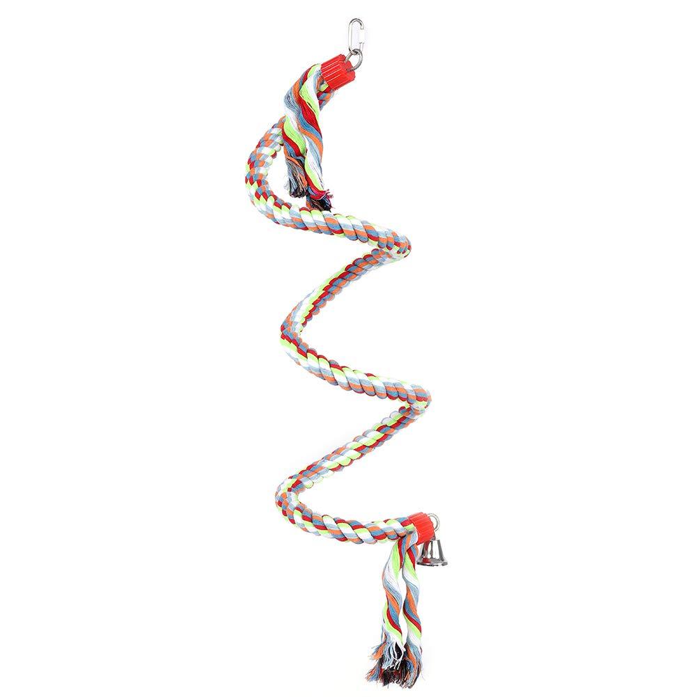 Parrot Climbing Rope Bird Swing Standing Toys Birds Supplies for Large Medium Small Parrots 1.6 Meter - PawsPlanet Australia