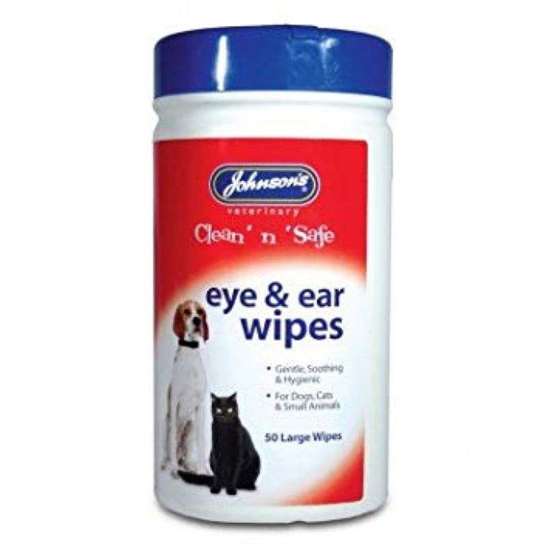 Johnsons Pet Things Jvp Clean 'n' Safe Eye & Ear Wipes 30pk (Pack of 6) - PawsPlanet Australia