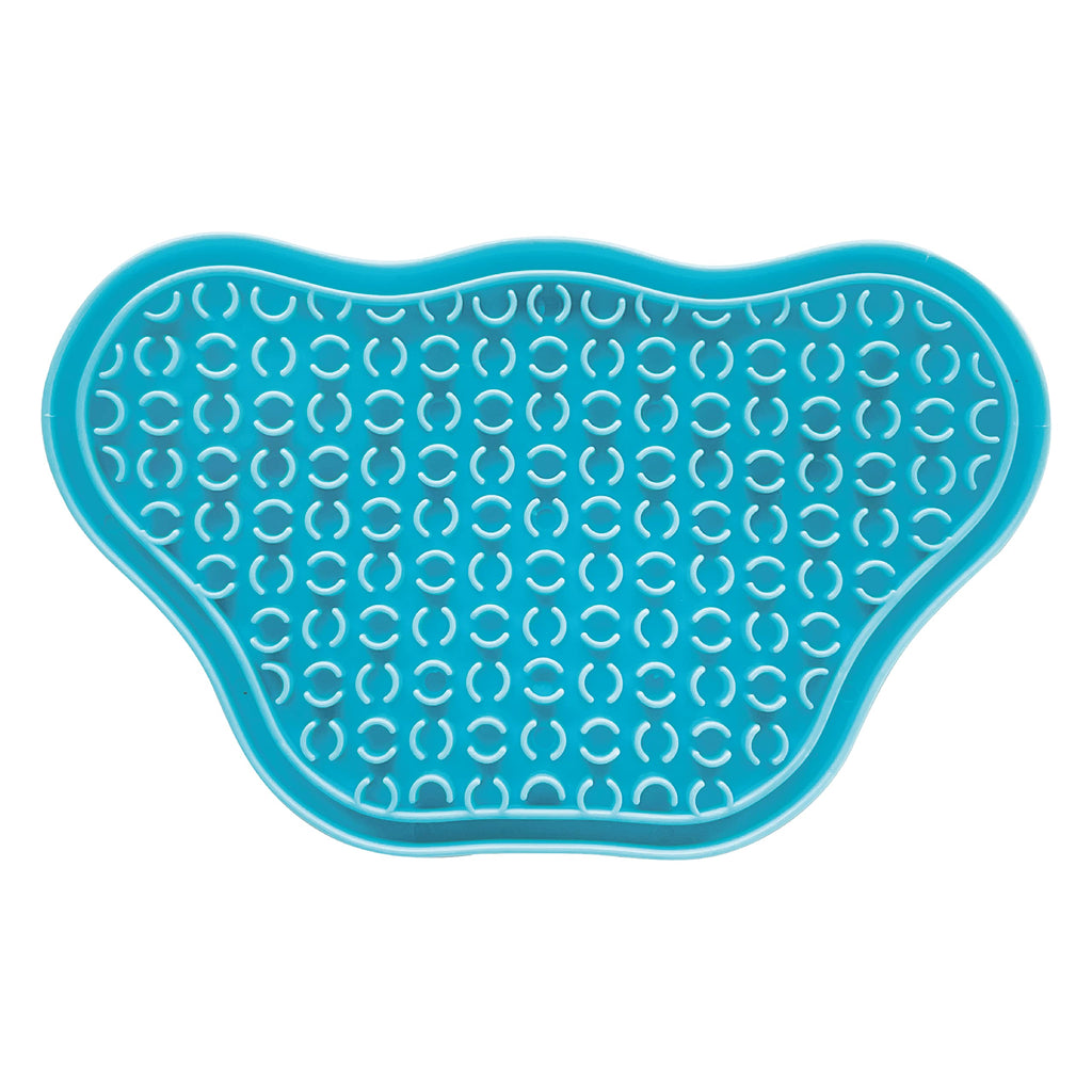 PetDreamHouse PAW Feeder Lick Pad Dog Treat Distraction Mat Bath or Shower Suction, For Licking Paste, Gravy, Yoghurts or Peanut Butter - Blue - PawsPlanet Australia