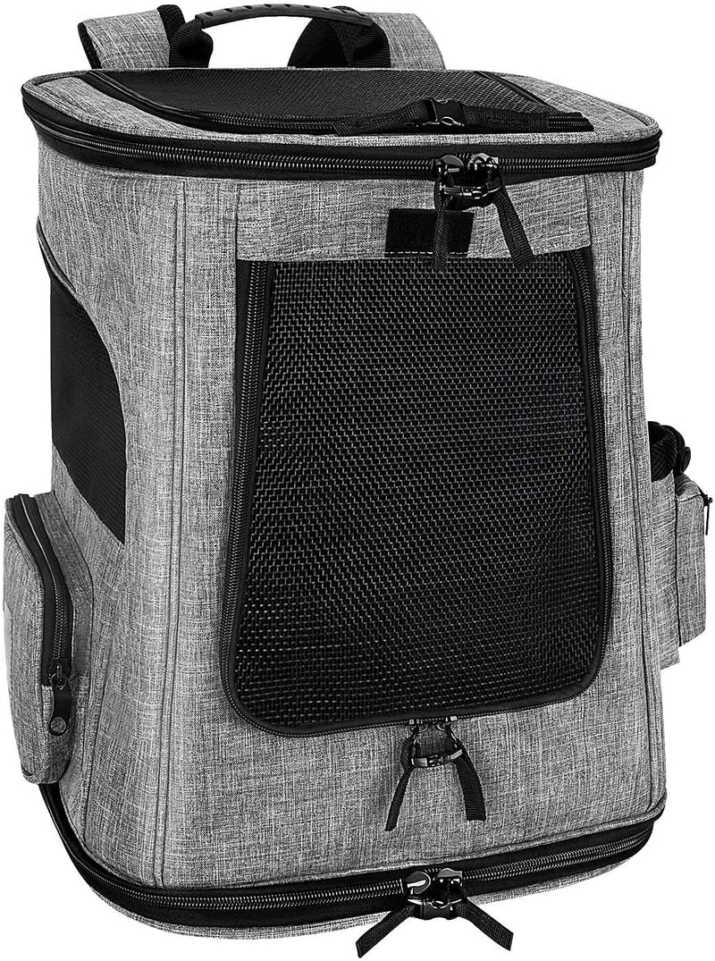 SlowTon Pet Carrier Backpack for Small Dog Cat, Airline Approved with Mesh Windows Locking Clasps Leash Portable Carrying Bag Small Puppies Rabbits Up to 16lbs Travel Outdoor Use - PawsPlanet Australia