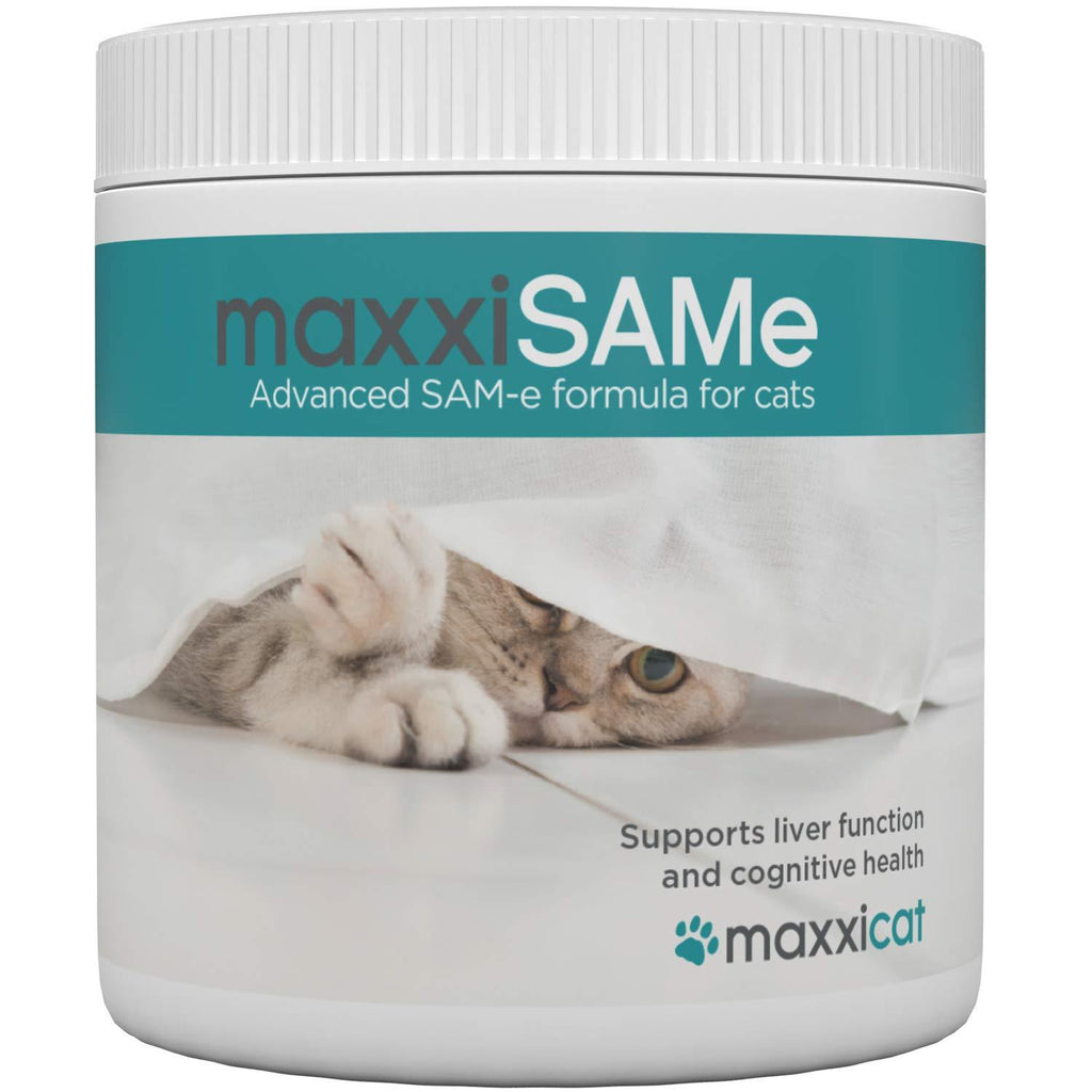 maxxipaws maxxiSAMe Advanced SAM-e Liver and Cognitive Supplement for Cats Given with Food, Powder 90 g 90g - PawsPlanet Australia