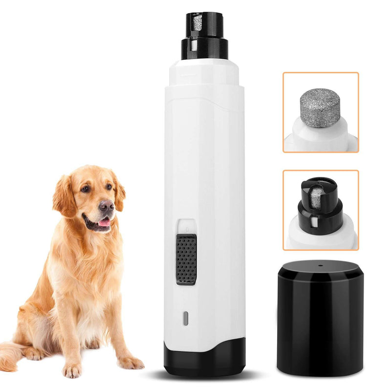 Twintoo Pet Nail Grinder, Ultra Quiet Cordless Electric Claw Trimmers with 2 Speeds and USB Rechargeable Animal Nail Care for Dogs Cats - PawsPlanet Australia