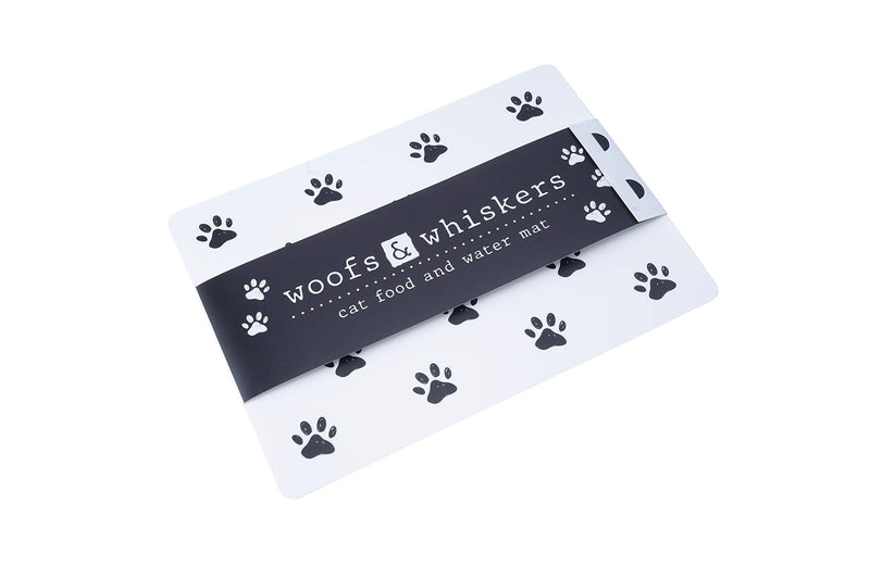 Cat Food and Water Mat | Placemat | Pet | Feeding Time | From CGB Giftware's Woofs & Whiskers Range | GB04416 - PawsPlanet Australia