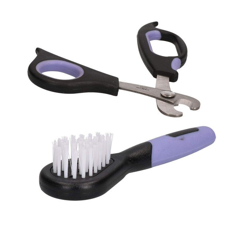 AB Tools Small Animal Deluxe Claw Trimmer Nail Cutter & Mini Soft Brush Guinea Pig, Rabbit - PawsPlanet Australia