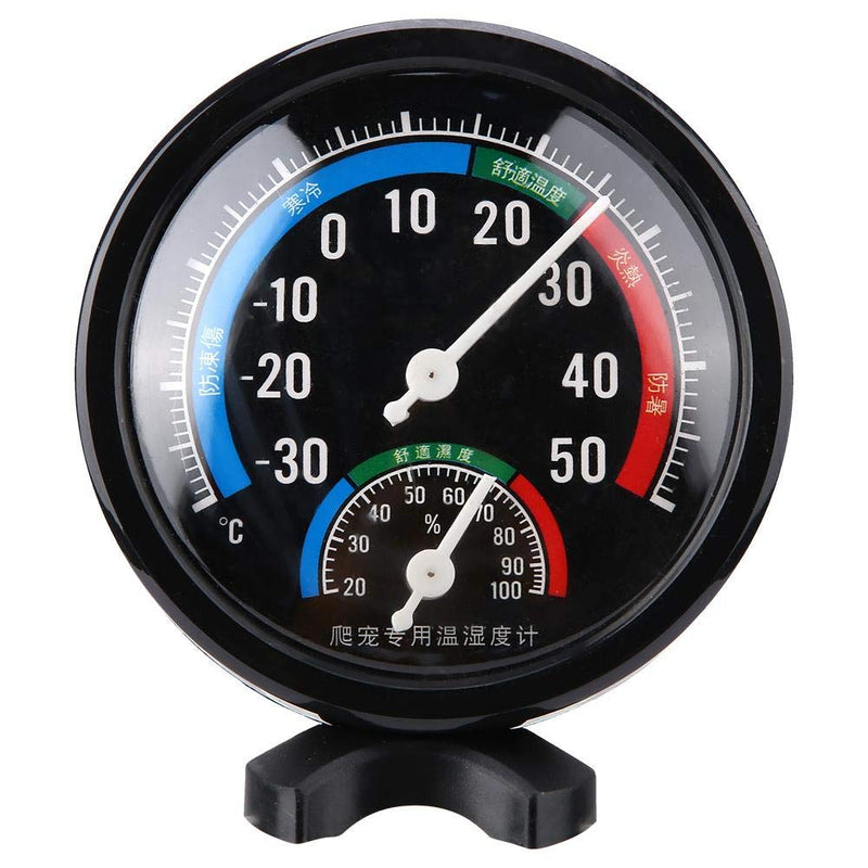 Pssopp Reptile Thermometer Hygrometer 2 in 1 Reptile Terrarium Temperature Hygrometer Dial Gauges Reptile Thermometer for Lizard Tortoise Spider - PawsPlanet Australia