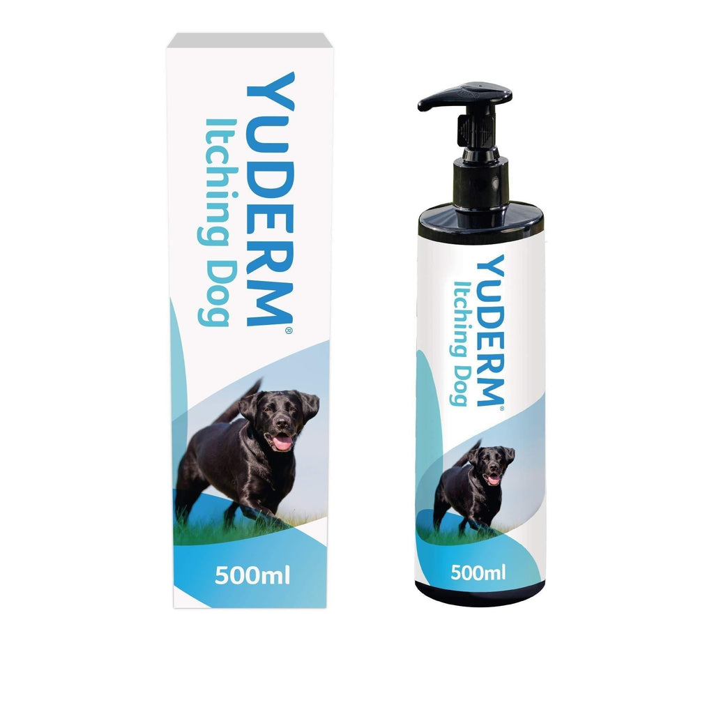 Lintbells | YuDERM Itching Dog Formerly YuMEGA | Itchy or Sensitive Skin Supplement for Dogs Prone to Scratching, All Ages and Breeds | 500 ml Bottle 500 ml (Pack of 1) - PawsPlanet Australia