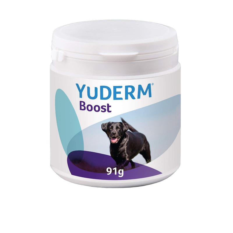 Lintbells | YuDERM Dog Boost Formerly YuMEGA | Nutritional Boost Supplement for Dogs Coat, Skin and Nails, All Ages and Breeds | 91 g Tub - PawsPlanet Australia