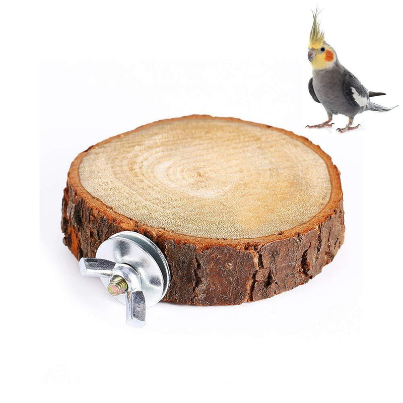 Bird Perch Stand Platform Toy Natural Wood Parrot Playground Paw Grinding Toys Exercise Toy for Small Parakeets Cockatiels Hamster Gerbil Rat Mouse - PawsPlanet Australia