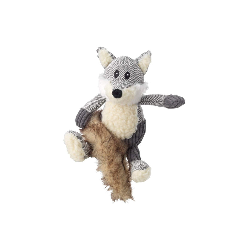 House Of Paws Bushy Tail Tweed Dog Toy Fox 1 Count (Pack of 1) Tail Tweed Fox - PawsPlanet Australia