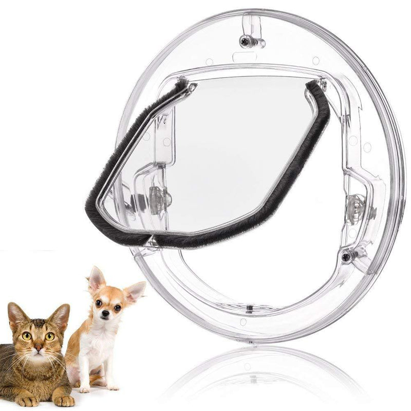 TOPINCN Pet Door Cages for Glass Window Door With Flap for All Cats And Small Dogs - PawsPlanet Australia