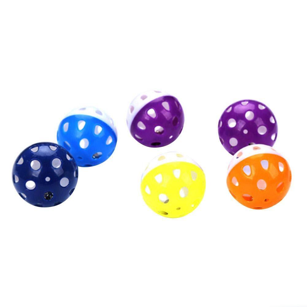 1pcs Plastic Lattice Jingle Balls Noisy Cat Toy Balls Kitten Chase Toy Kitten Chase Pounce Rattle Toy Shake and Roll Ball Interactive Play Teasing Toy - PawsPlanet Australia