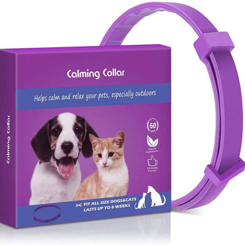 BodyOpia Adjustable Anti-Anxiety Calming Dog Collar for Medium/Large Dogs. Helps nervous dogs to relax and stop barking. Ecofriendly, flexible and comfortable 32 inch / 80cm for a boy or girl - PawsPlanet Australia