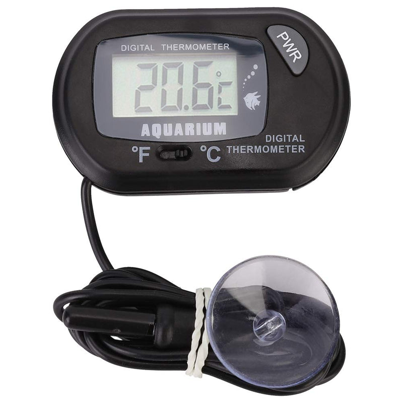 Pssopp Aquarium Thermometer Digital LCD Fish Tank Water Thermometers Reptile Terrarium Temperature Gauge for Vehicle Reptile Terrarium Fish Tank Refrigerator, -50℃∽ 70℃ - PawsPlanet Australia