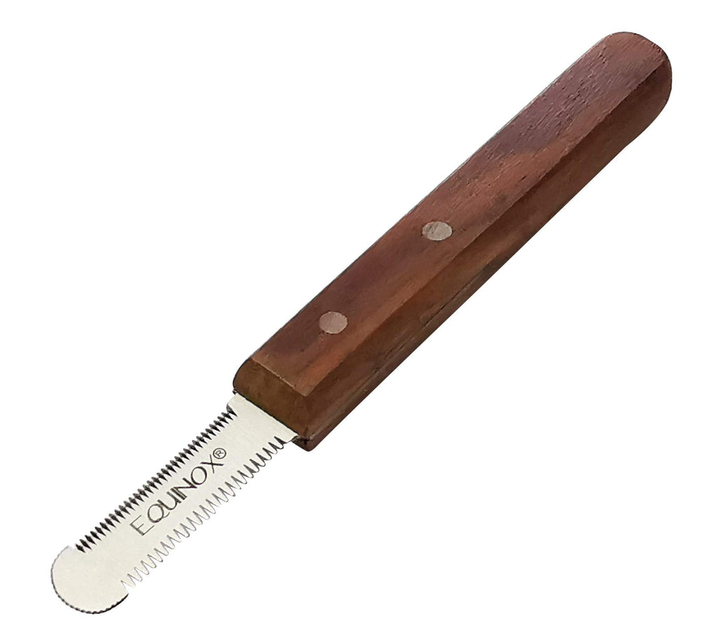 EQUINOX Dog Stripping Terries Knife Right Handed small & Medium Cut Blade - PawsPlanet Australia