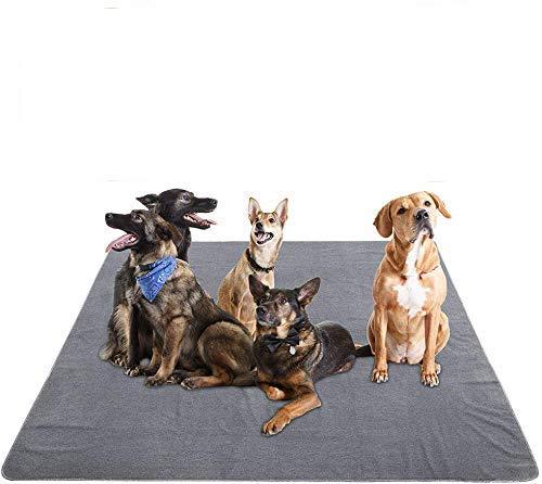 XXL（72.5"X 72.5" ）Washable Reusable Dog Training Pads， Cut to Fit in a Crate or Car Seats, Odor Control Training Pads， Non Slip Dog Pee Pads for Large Dogs and Multiple Dogs with Great Absorbency 72.5"*72.5" - PawsPlanet Australia