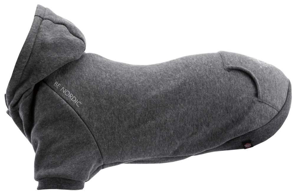 TRIXIE Be Nordic Hoodie, S: 36 cm: 48 cm, Grey, Dog - PawsPlanet Australia