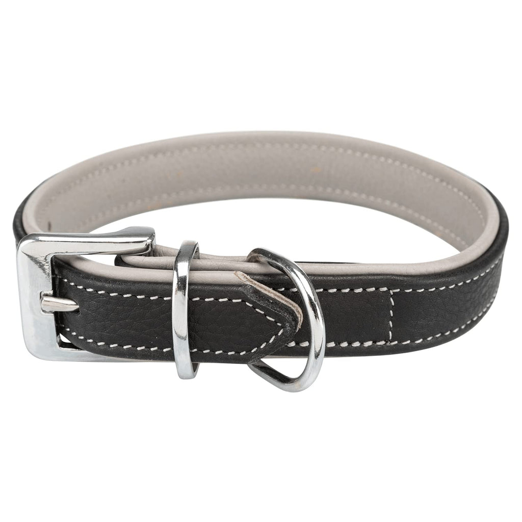 Trixie Dog Collar black/grey S: 31–37cm/25mm - PawsPlanet Australia